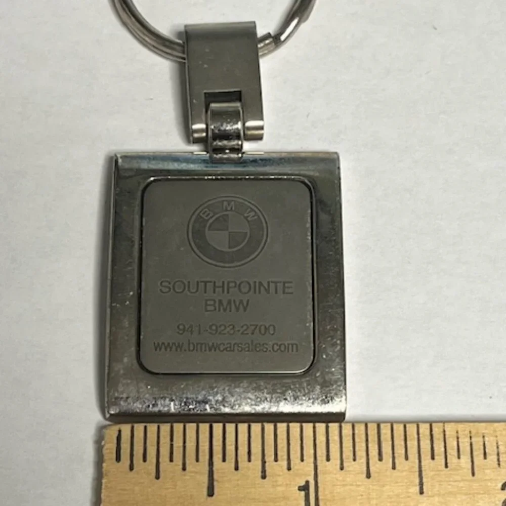 BMW Silver Toned Metal Logo Car Key Holder Key Chain Southpointe BMW